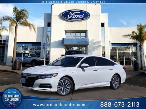 Platinum White Pearl 2020 Honda Accord Hybrid Base