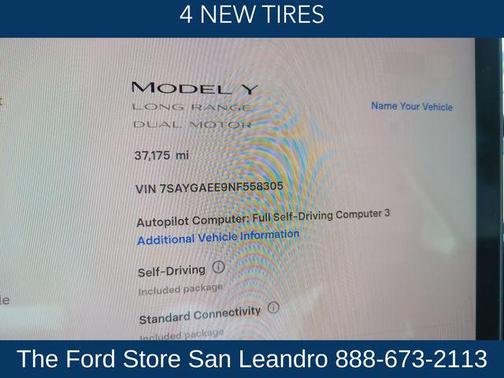Pearl White Multi-Coat 2022 Tesla Model Y Long Range Dual Motor All-Wheel Drive