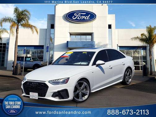 Glacier White Metallic 2021 Audi A4 45 S line Premium Plus