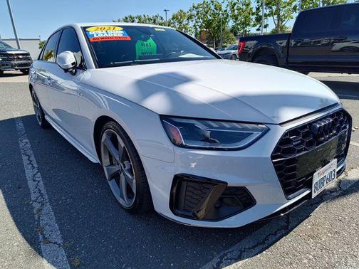 Glacier White Metallic 2021 Audi A4 45 S line Premium Plus