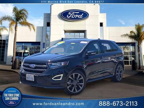 Shadow Black 2018 Ford Edge Sport