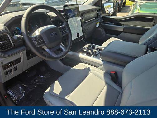 Space White Metallic 2025 Ford F-150 Lightning Flash