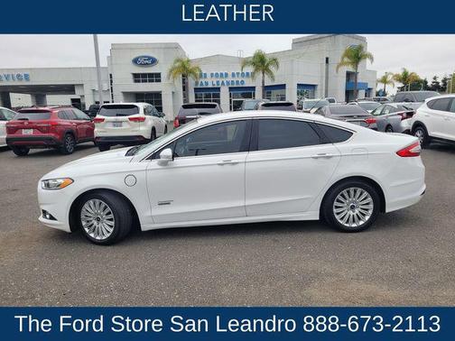 White Platinum Metallic Tri-Coat 2015 Ford Fusion Energi SE Luxury