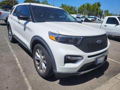Star White Metallic Tri-Coat 2021 Ford Explorer Limited