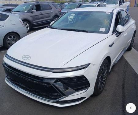 Serenity White 2024 Hyundai SONATA Hybrid SE