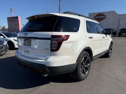 White Platinum Metallic Tri-Coat 2014 Ford Explorer Sport