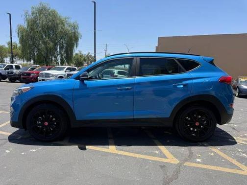 Caribbean Blue 2017 Hyundai TUCSON Night