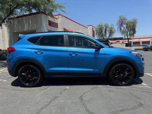 Caribbean Blue 2017 Hyundai TUCSON Night