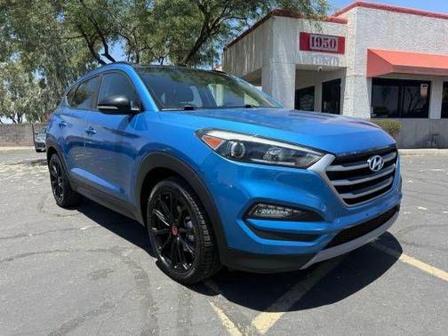 Caribbean Blue 2017 Hyundai TUCSON Night