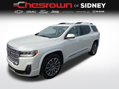 White Frost Tricoat 2023 GMC Acadia Denali