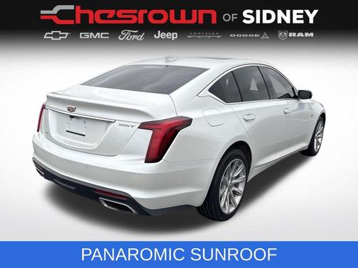 Crystal White Tricoat 2023 Cadillac CT5 Premium Luxury