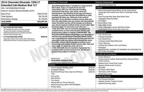 2016 Chevrolet Silverado 1500 1LT