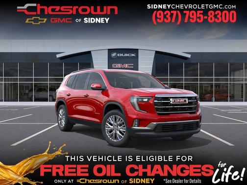 Volcanic Red Tintcoat 2026 GMC Acadia Elevation FWD