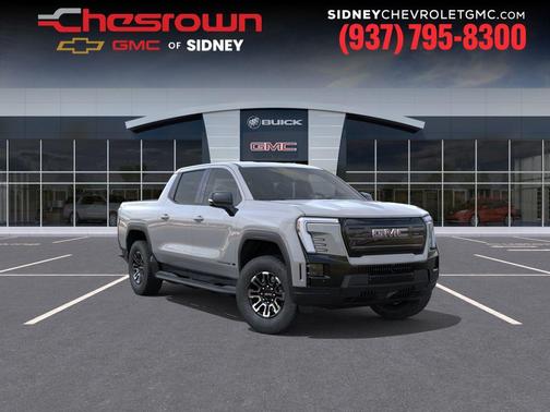 Thunderstorm Gray 2026 GMC Sierra EV Extended Range Elevation