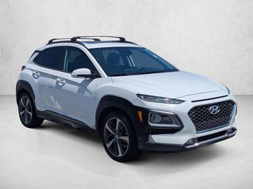 Lunar White 2021 Hyundai KONA Limited
