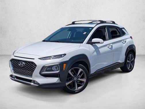 Lunar White 2021 Hyundai KONA Limited