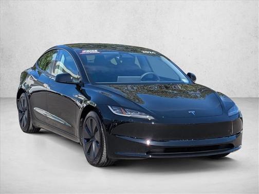 Solid Black 2024 Tesla Model 3 Long Range