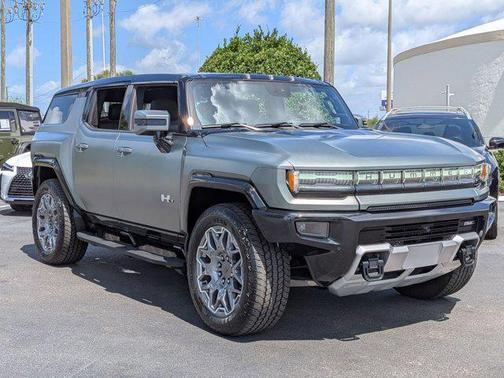 Moonshot Green Matte 2024 GMC HUMMER EV SUV 3X