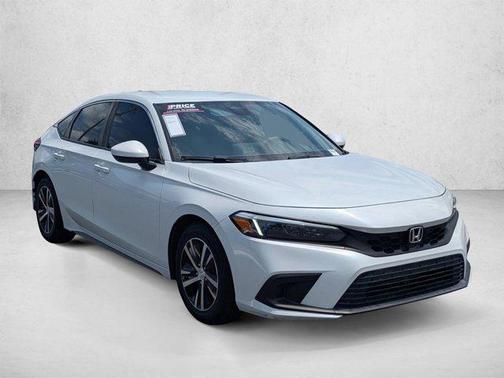 Platinum White Pearl 2022 Honda Civic LX