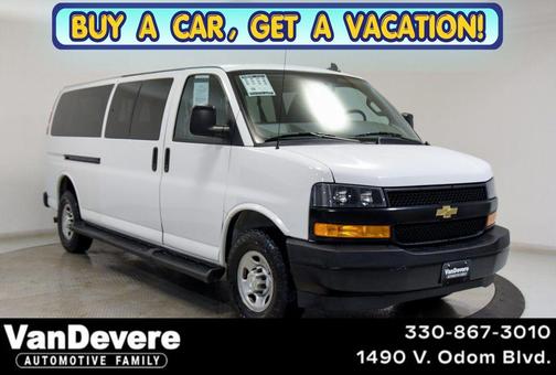 Summit White 2023 Chevrolet Express 3500 RWD 3500 Extended Wheelbase LS