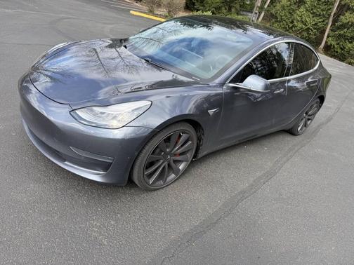 Gray 2020 Tesla Model 3 Performance