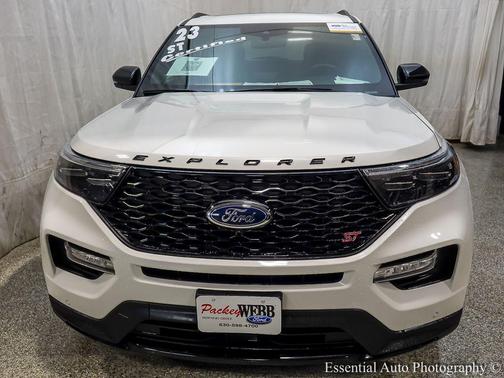 Star White Metallic Tri-Coat 2023 Ford Explorer ST