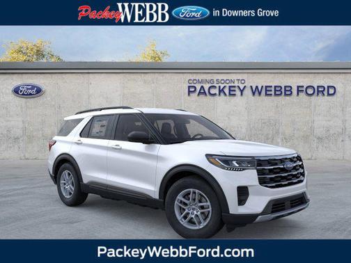 Star White Metallic Tri-Coat 2026 Ford Explorer Active