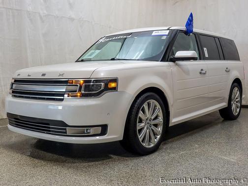 White Platinum Metallic Tri-Coat 2019 Ford Flex Limited w/EcoBoost