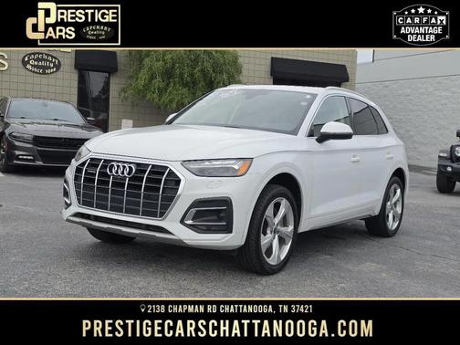 Glacier White Metallic 2021 Audi Q5 45 Prestige