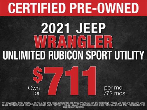 2021 Jeep Wrangler Unlimited Rubicon
