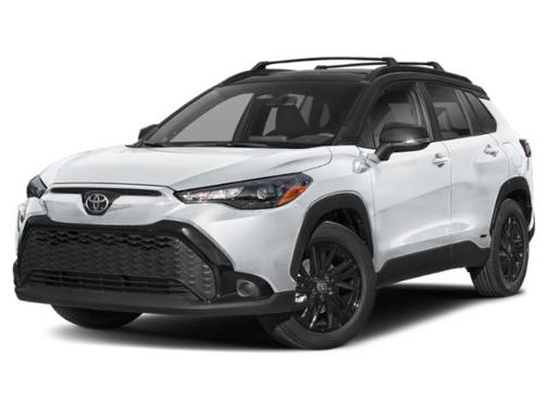 Wind Chill Pearl/Jet Black 2025 Toyota Corolla Hybrid L