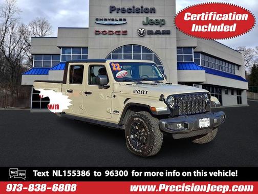 Limited Edition Gobi Clearcoat 2022 Jeep Gladiator Willys 4x4