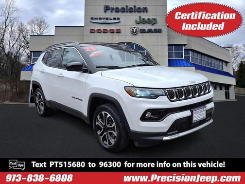 Bright White Clearcoat 2023 Jeep Compass Limited