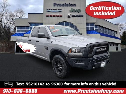 Billet Silver Metallic Clearcoat 2022 RAM 1500 Classic Warlock Quad Cab 4x4 6'4' Box