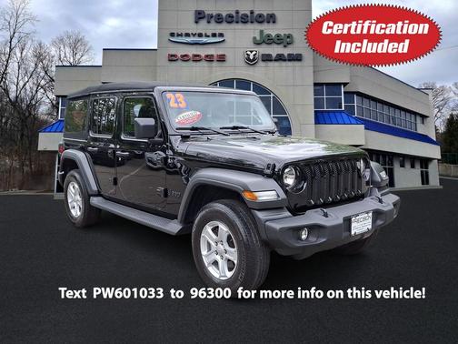 Black Clearcoat 2023 Jeep Wrangler Sport S