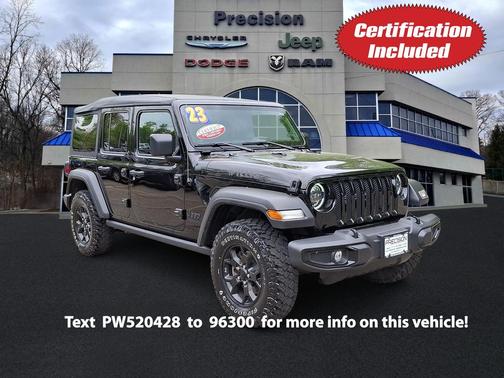 Black Clearcoat 2023 Jeep Wrangler Willys