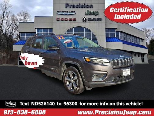 Granite Crystal Metallic Clearcoat 2022 Jeep Cherokee Limited