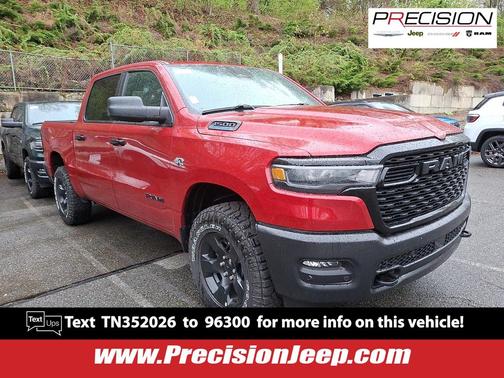 Molten Red Pearlcoat 2026 RAM 1500 Warlock Crew Cab 4x4 5'7' Box