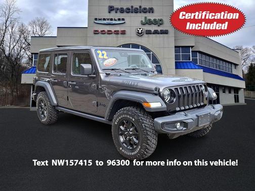 Granite Crystal Metallic Clearcoat 2022 Jeep Wrangler Willys