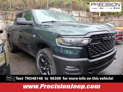 Serrano Green Metallic 2026 RAM 1500 Warlock Crew Cab 4x4 5'7' Box