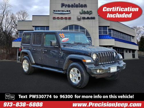 Black Clearcoat 2023 Jeep Wrangler Sport S