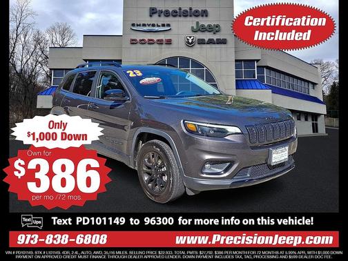 Granite Crystal Metallic Clearcoat 2023 Jeep Cherokee Altitude