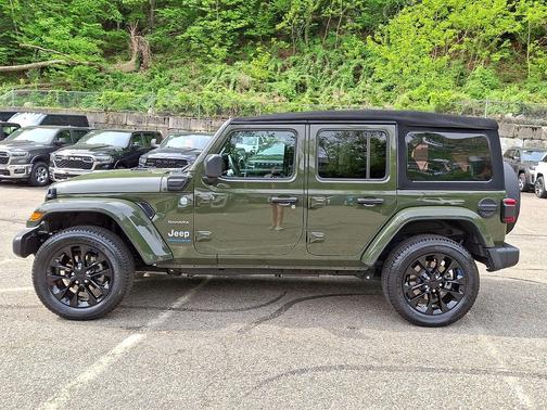 Sarge Green Clearcoat 2023 Jeep Wrangler 4xe Sahara