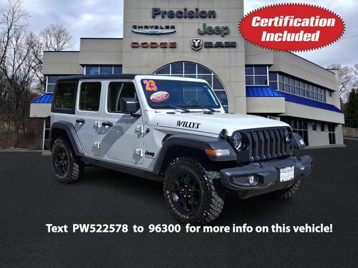 Bright White Clearcoat 2023 Jeep Wrangler Willys