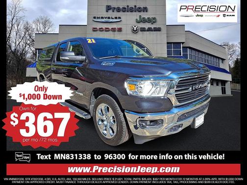 Maximum Steel Metallic Clearcoat 2021 RAM 1500 Big Horn/Lone Star
