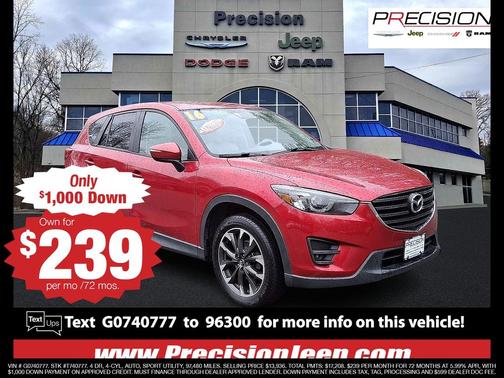 Soul Red Metallic 2016 Mazda CX-5 Grand Touring