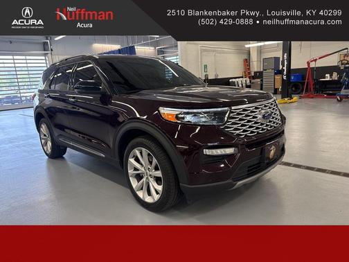 Diamond Red Tri-Coat 2023 Ford Explorer Platinum