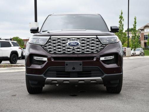 Diamond Red Tri-Coat 2023 Ford Explorer Platinum
