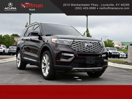 Diamond Red Tri-Coat 2023 Ford Explorer Platinum