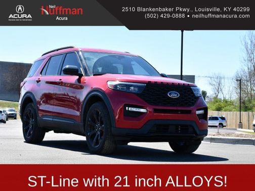 Rapid Red Metallic Tinted Clearcoat 2023 Ford Explorer ST-Line